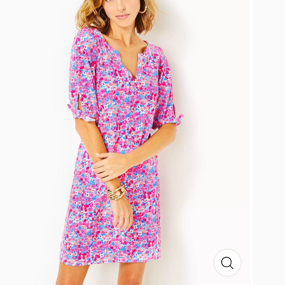 LILLY PULITZER EASLEY SHORT SLEEVE DRESS (BABY BLOOMER)